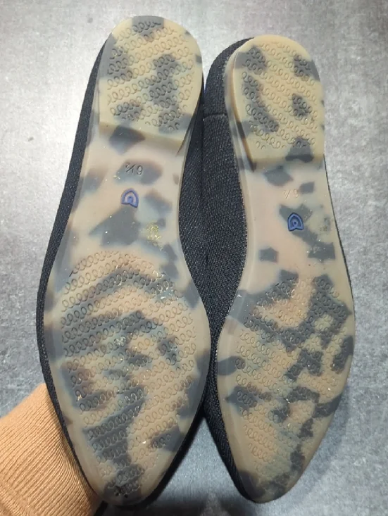 Rothy's Black Almond Demi Mule Sz 6.5 - Picture 3 of 4